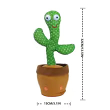 Dancing Cactus Repeat Talking Toy Electronic Plush Toys Can Sing Record Lighten USB Early Education Funny Gift Interactive Bled